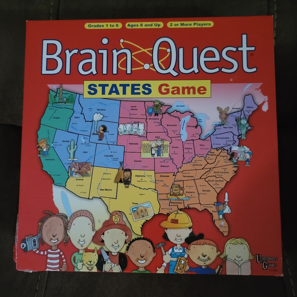 Brain Quest Know the States board game Homeschool - ages 8 and up